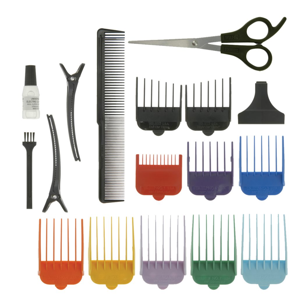 wahl hair clippers colour coded