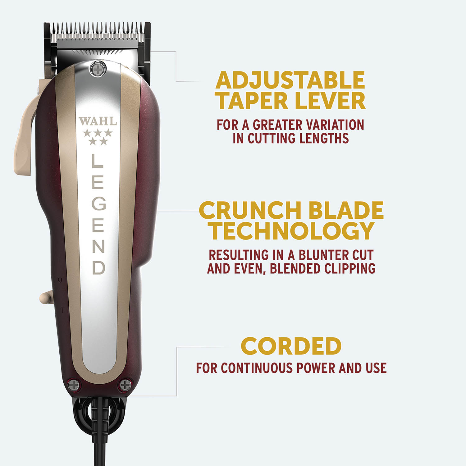 Wahl Legend Powerful Corded Clipper | Hairdressers Clippers | SALE