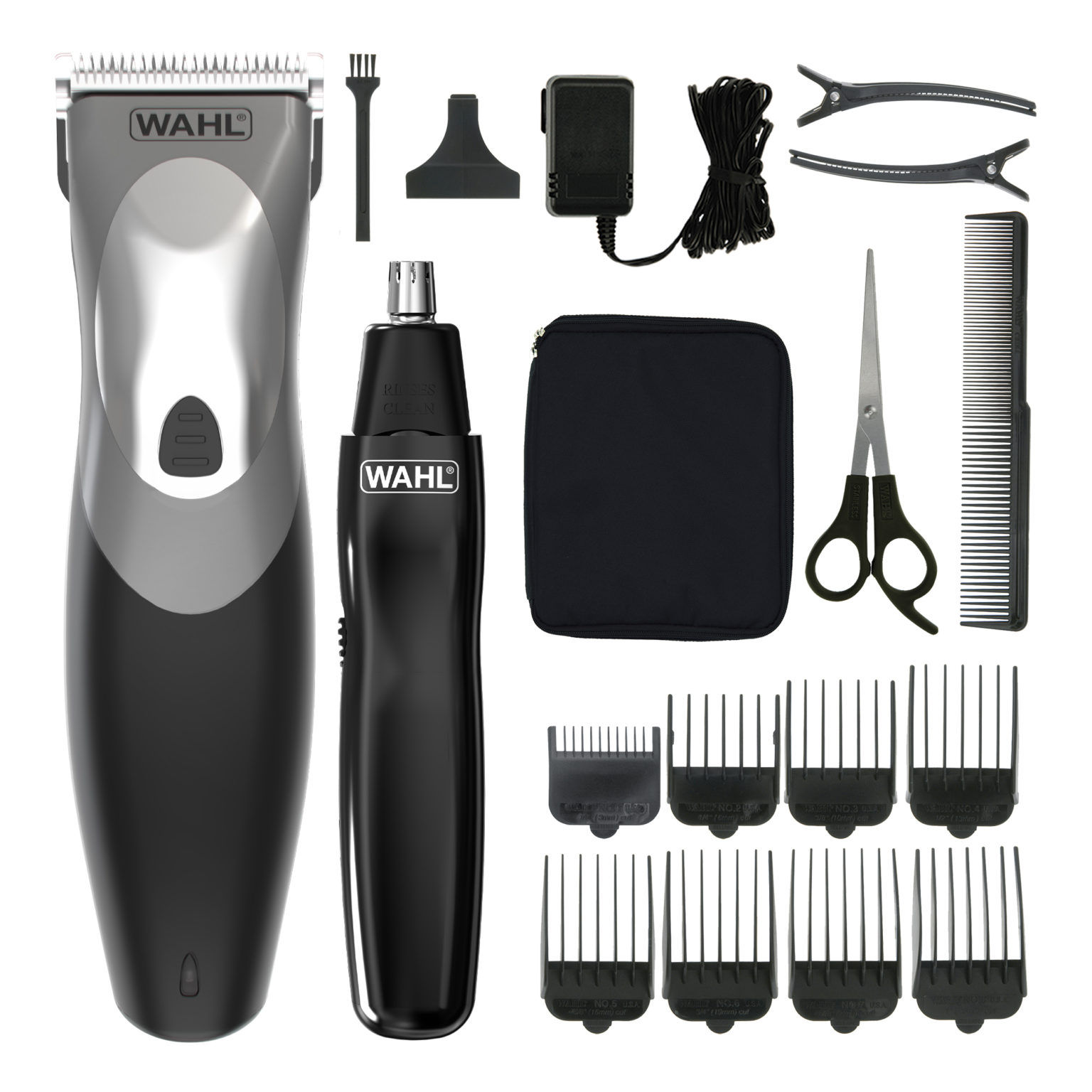 wahl clipper & trimmer kit clip n rinse