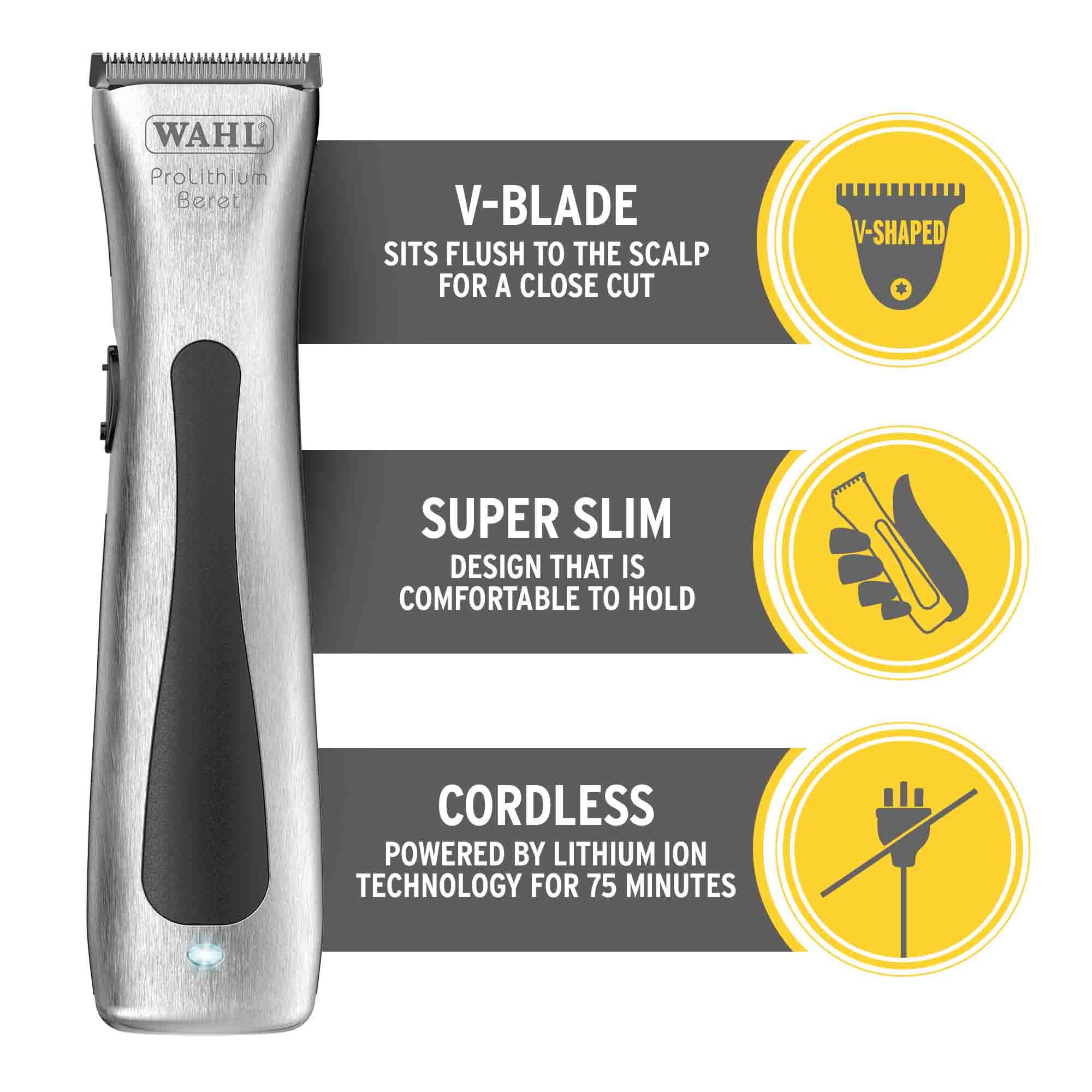 Wahl Beret Cordless Trimmer | Professional Hair Trimmers For Barbers